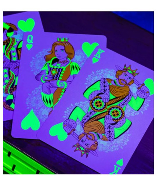 Bicycle Neon Rider Back Green-Glo Deck Playing Cards Bicycle Neon Rider Back Green-Glo Deck Playing Cards