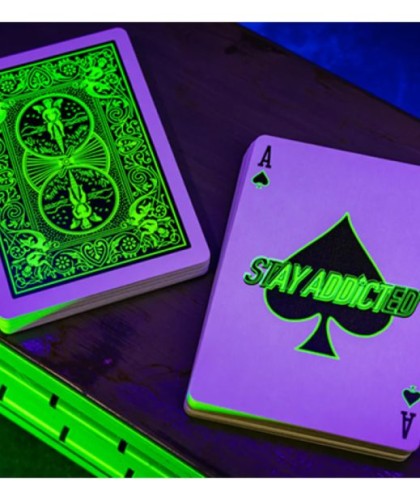 Bicycle Neon Rider Back Green-Glo Deck Playing Cards
