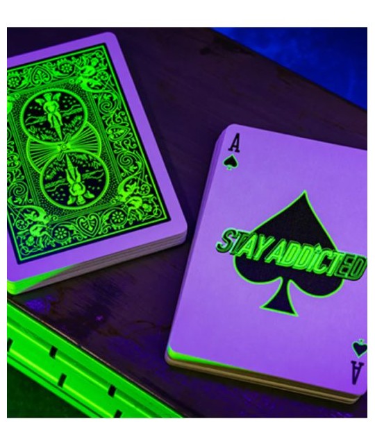 Bicycle Neon Rider Back Green-Glo Deck Playing Cards Bicycle Neon Rider Back Green-Glo Deck Playing Cards