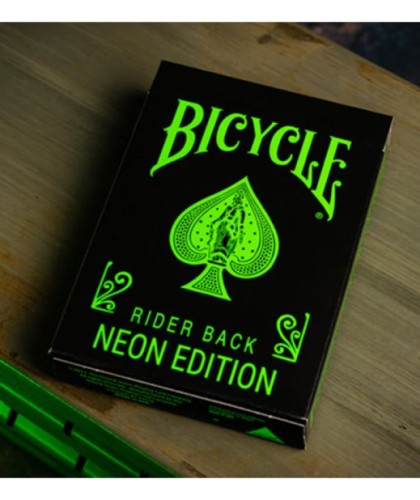 Bicycle Neon Rider Back Green-Glo Deck Playing Cards