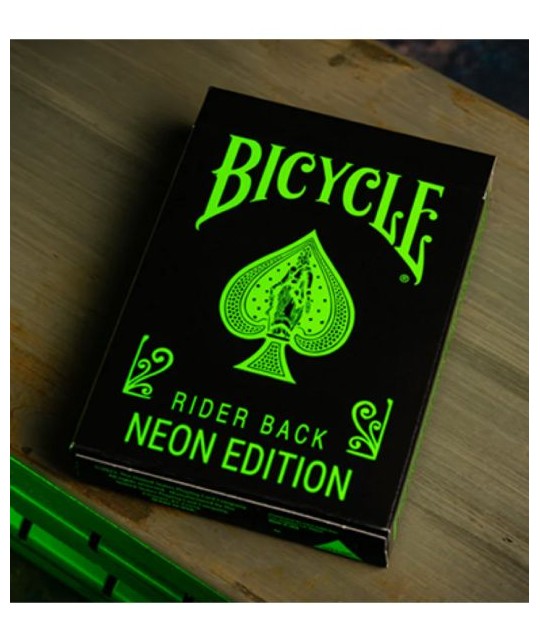 Bicycle Neon Rider Back Green-Glo Deck Playing Cards Bicycle Neon Rider Back Green-Glo Deck Playing Cards