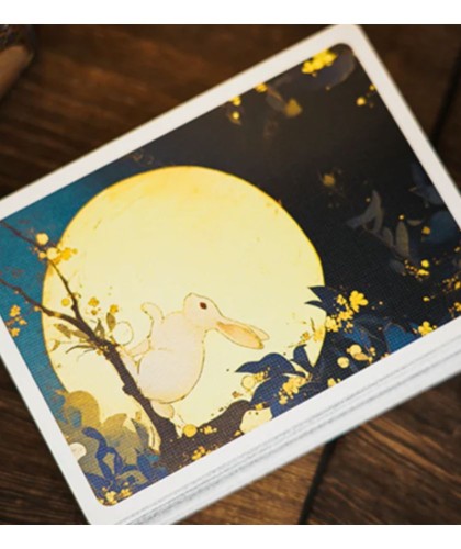 Round Moon Playing Cards by TCC Fashion
