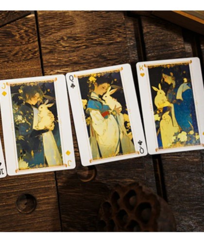Round Moon Playing Cards by TCC Fashion