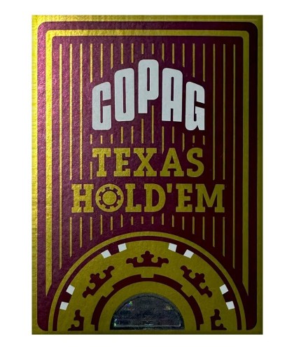 Gold Copag Texas Hold Em Plastic Jumbo Carti de Poker