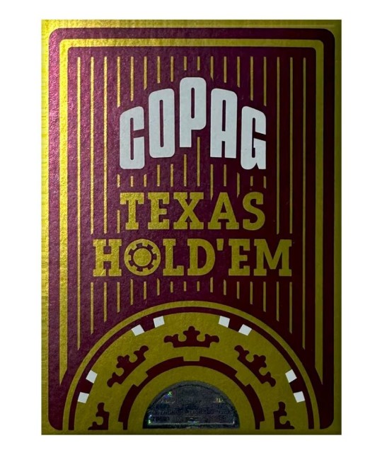 Gold Copag Texas Hold Em Plastic Jumbo Carti de Poker