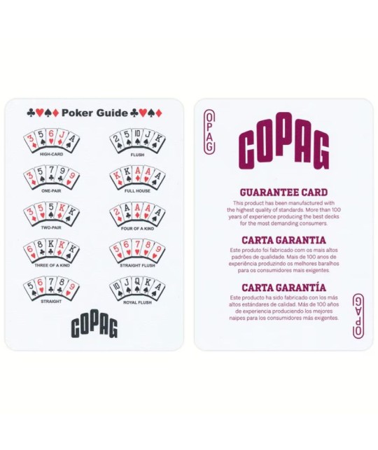 Gold Copag Texas Hold Em Plastic Jumbo Carti de Poker