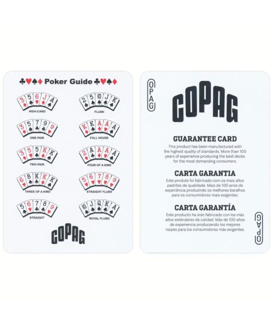 Gold Copag Texas Hold Em Plastic Jumbo Carti de Poker