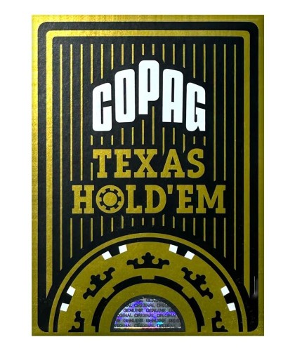 Gold Copag Texas Hold Em Plastic Jumbo Carti de Poker