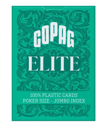 Copag Elite 100% Plastic Jumbo Index Green