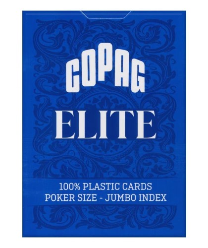 Copag Elite 100% Plastic Jumbo Index Blue