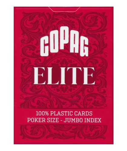 Copag Elite 100% Plastic Jumbo Index Red