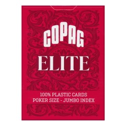 Copag Elite 100% Plastic Jumbo Index Red