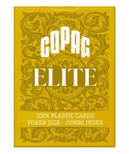 Copag Elite 100% Plastic Jumbo Index Yellow