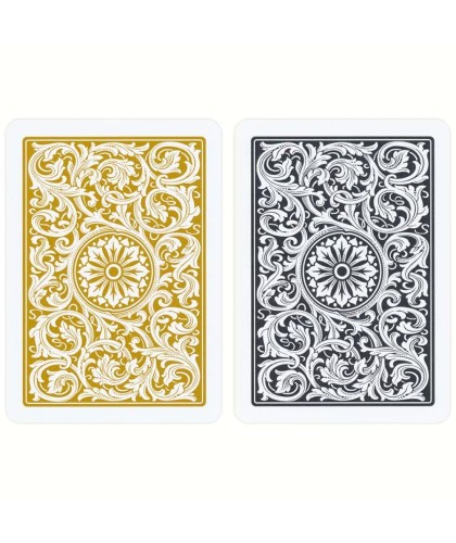 Set 2 Pachete Copag 1546 100% Plastic Black Gold