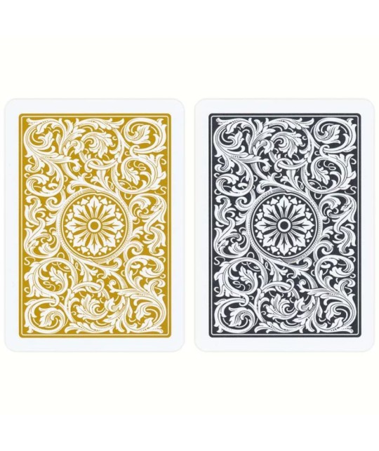 Set 2 Pachete Copag 1546 100% Plastic Black Gold