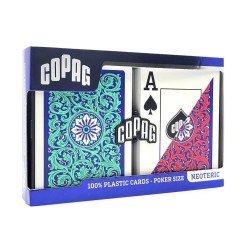 Set 2 Pachete Copag 1546 100% Plastic Neoteric Jumbo Index