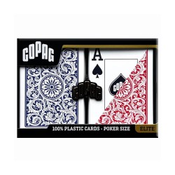 Set 2 Pachete Copag 1546 100% Plastic Blue Red