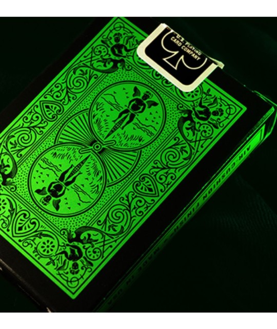 Cutia Bicycle Reverse Green cu spate Rider Back verde neon