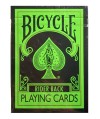 Cutia Bicycle Reverse Green Rider Back, design inversat verde pe negru