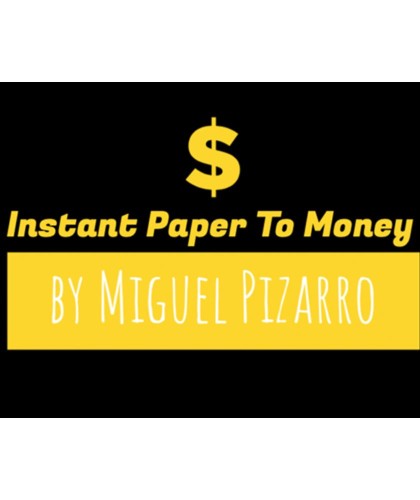 Instant Paper to Money Euro de Miguel Pizarro – truc de magie vizual cu transformare de bani