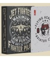 Jet Fighter Playing Cards – tuck box vintage aviație și Joker Aviator Club