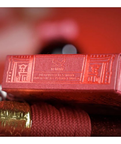 Tuck box roșu embossat – 52 MUSÉE Kuniyoshi