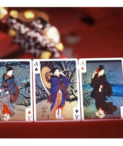 Cărți de joc premium Kuniyoshi – personaje feminine japoneze