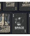 Carte Joker Space Adventure cu cască de astronaut și text Let’s explore the galaxy