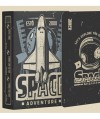 Cărți de joc Space Adventure cu grafică vintage și logo Space Adventure