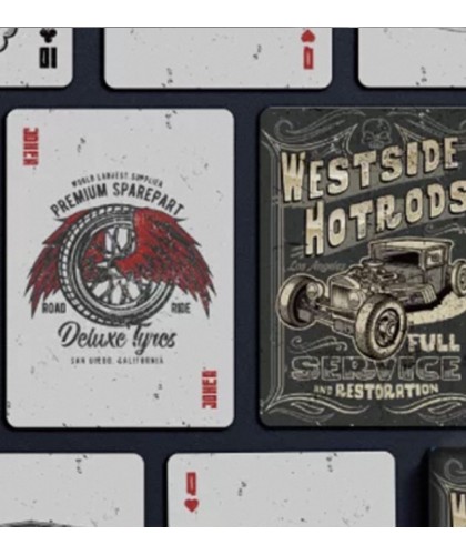 Westside Hotrods deck – cutie și carte Joker premium