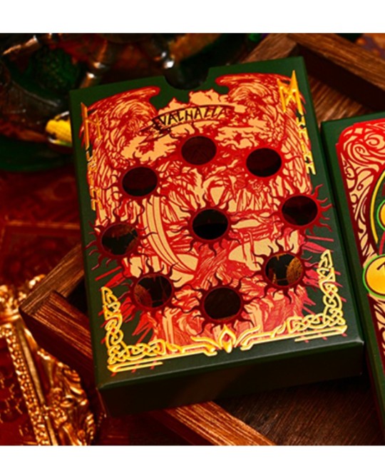 Set complet de ilustrații Yggdrasil Norse Myths Playing Cards