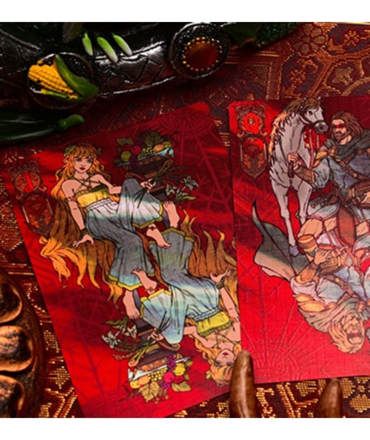 Cărți de joc Odin – ilustrații regine și personaje mitologice