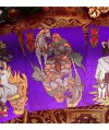 Detalii ilustrate ale personajelor din Fenrir Playing Cards în nuanțe violet