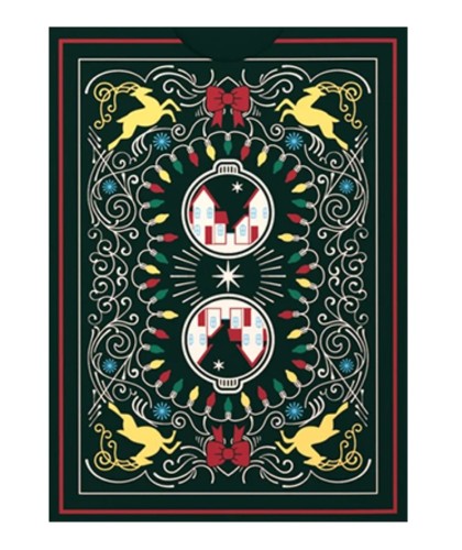 Spatele cărților Bicycle Home for the Holidays – model de sărbătoare