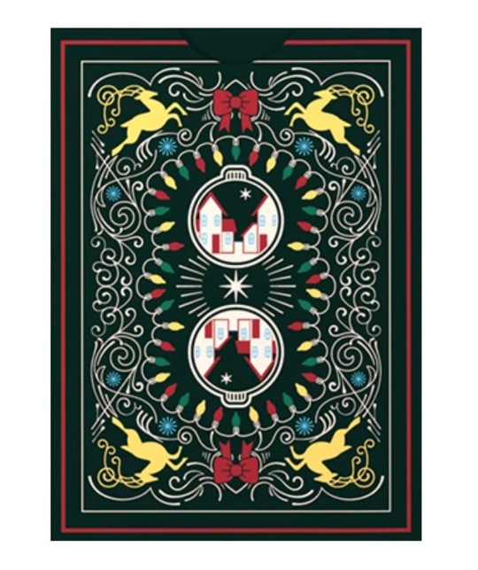 Spatele cărților Bicycle Home for the Holidays – model de sărbătoare