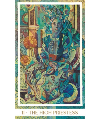 Crystal Tarot – The High Priestess – ilustrație detaliată