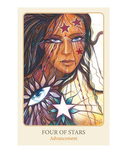 The Tarot of Light – back design of tarot cards Blue Angel