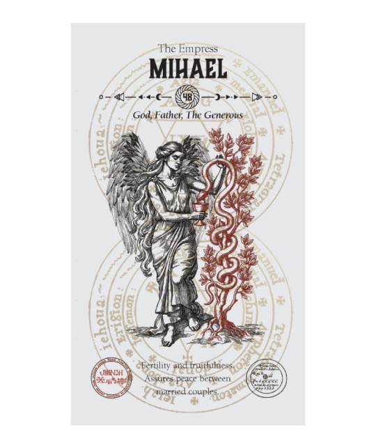 Angel Tarot – pagină din ghid, The Grand Pentacle of Solomon