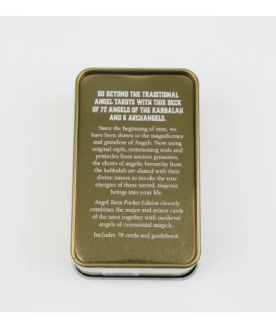 Angel Tarot Pocket Edition – descriere pe spatele cutiei