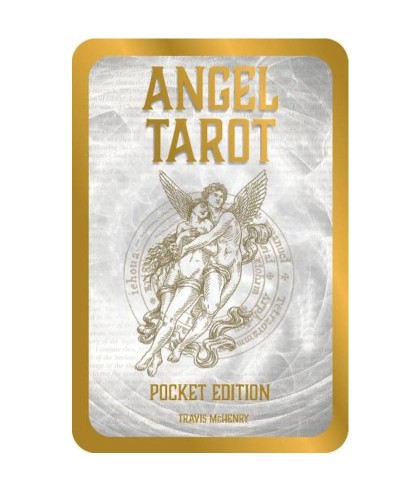 Angel Tarot – cardul spate, design sigilii aurii