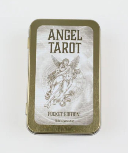 Angel Tarot – cardul spate, design sigilii aurii