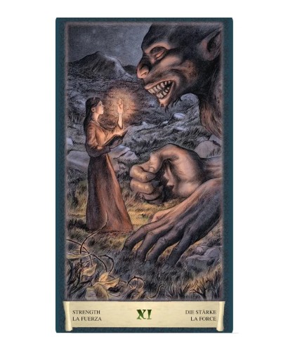 Lovecraft Tarot – Strength Arcana reinterpretată