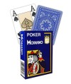 Deck Modiano Poker Blue cu spate albastru și As de pic jumbo index, pentru jocuri profesionale