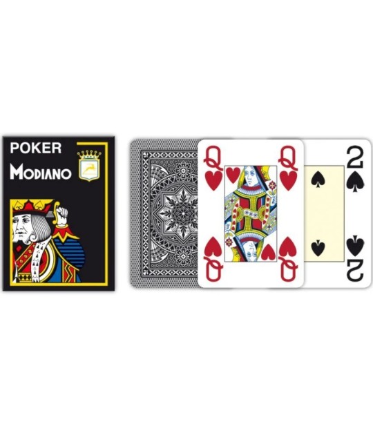 Modiano Poker Playing Cards – Black Back