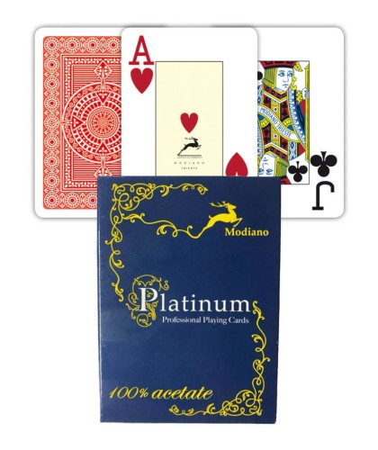 Modiano Ramino Acetate Playing Cards – Red Face Cards