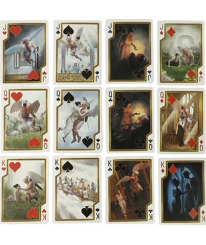 Bicycle Cupid Playing Cards – cărți de figură ilustrate cu scene mitologice detaliate