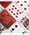 Bicycle Metalluxe Red Playing Cards – cărți față cu design clasic și finisaj premium