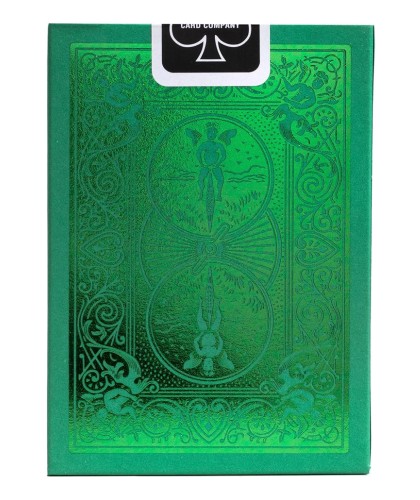 Bicycle Metalluxe Green Playing Cards – design spate cu finisaj metalic verde