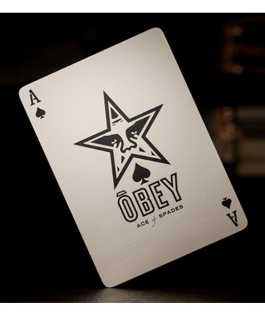 Ace of Spades Obey Gold Edition playing cards theory11