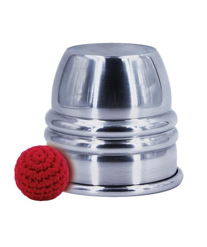 Chop Cup din aluminiu pentru magie close-up cu bilă
